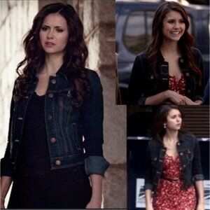 ASO Katherine Pierce Elena Gilbert Vampire Diaries Jean Jacket Size Medium